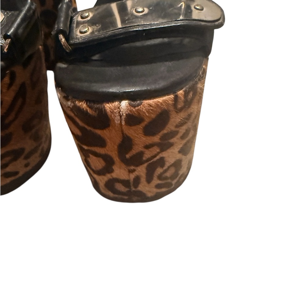 UNIF Goner Leopard Print Platform Heels Size 8 - Picture 6 of 12
